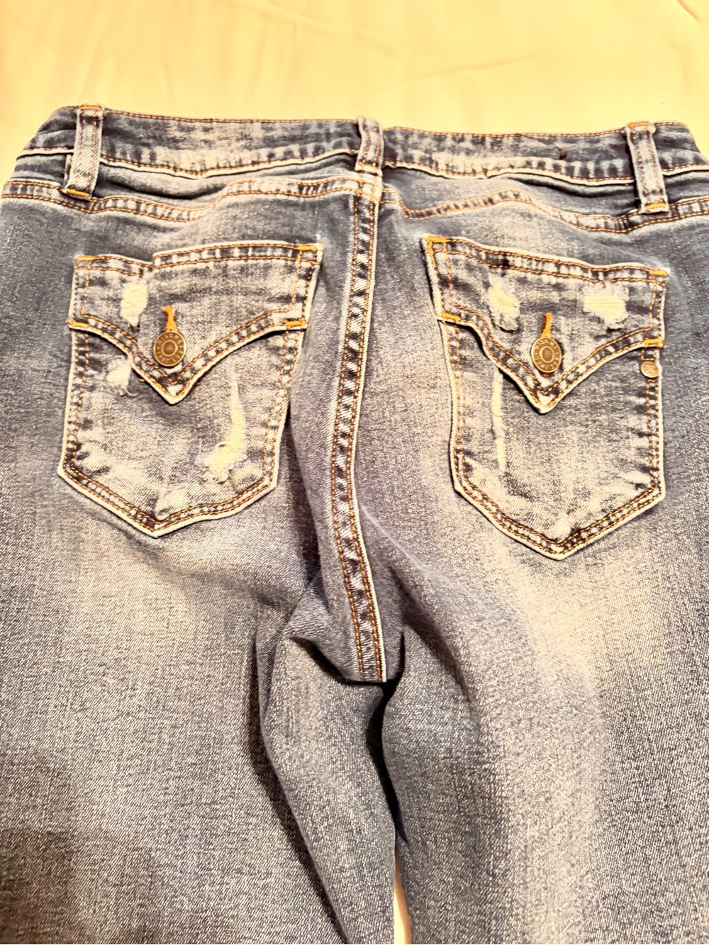 Miss Me Light Blue Distressed Skinny Jeans